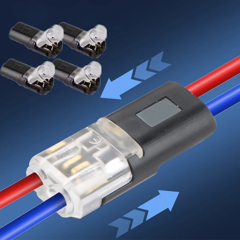 10–50 Stück 2-poliger Stecker, wasserdichter elektrischer Steckverbinder, Auto-Drahtkabel, Kfz-elektrischer Steckverbinder, Streifen-Klemmenanschluss