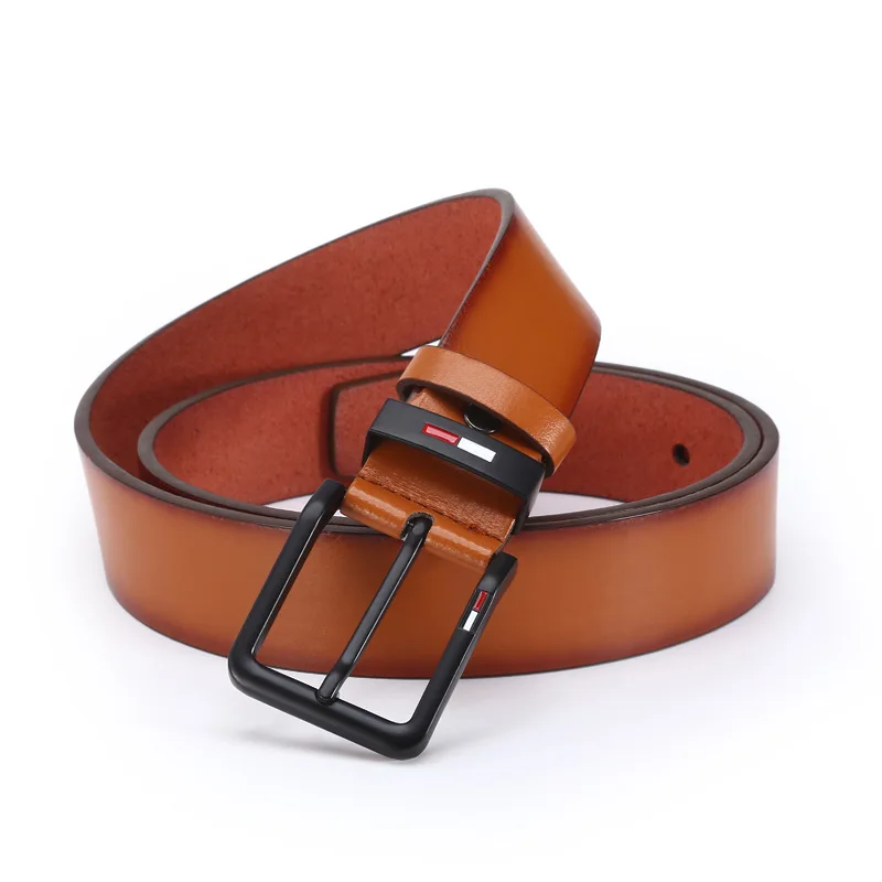 Cinturón con hebilla para hombre, cinturón versátil de moda de estilo coreano, cinturón vaquero para hombres jóvenes