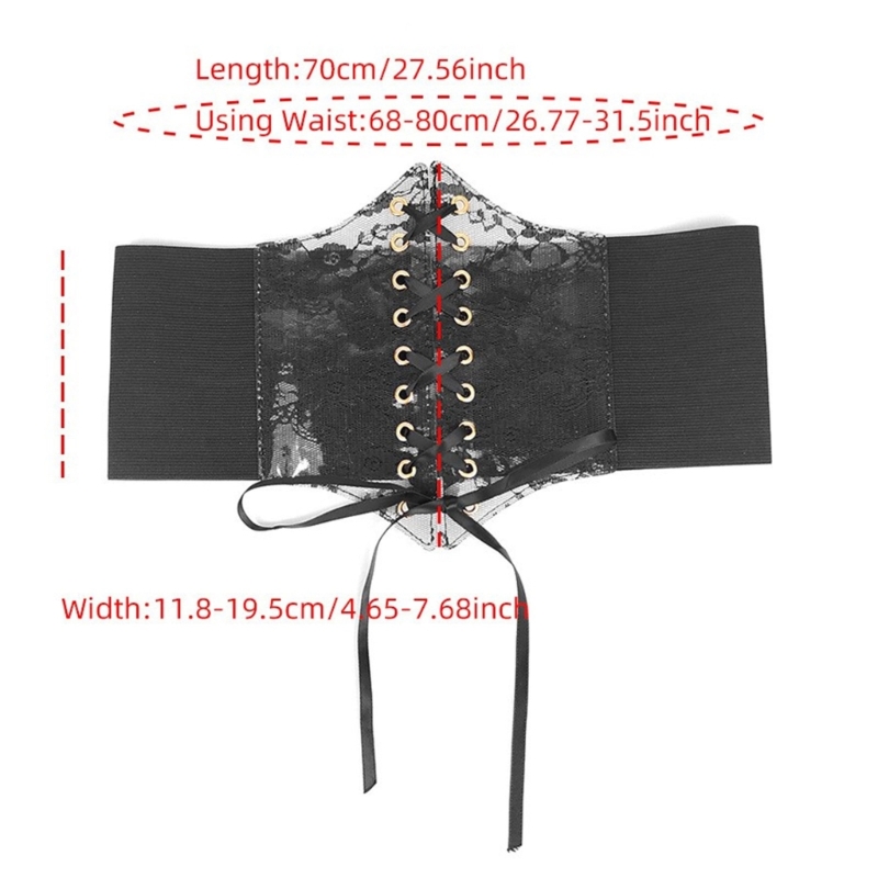 레이스 업 Cinches 벨트 코르셋 Womens 섹시한 Underbust Bustier 허리 벨트 드롭 배송