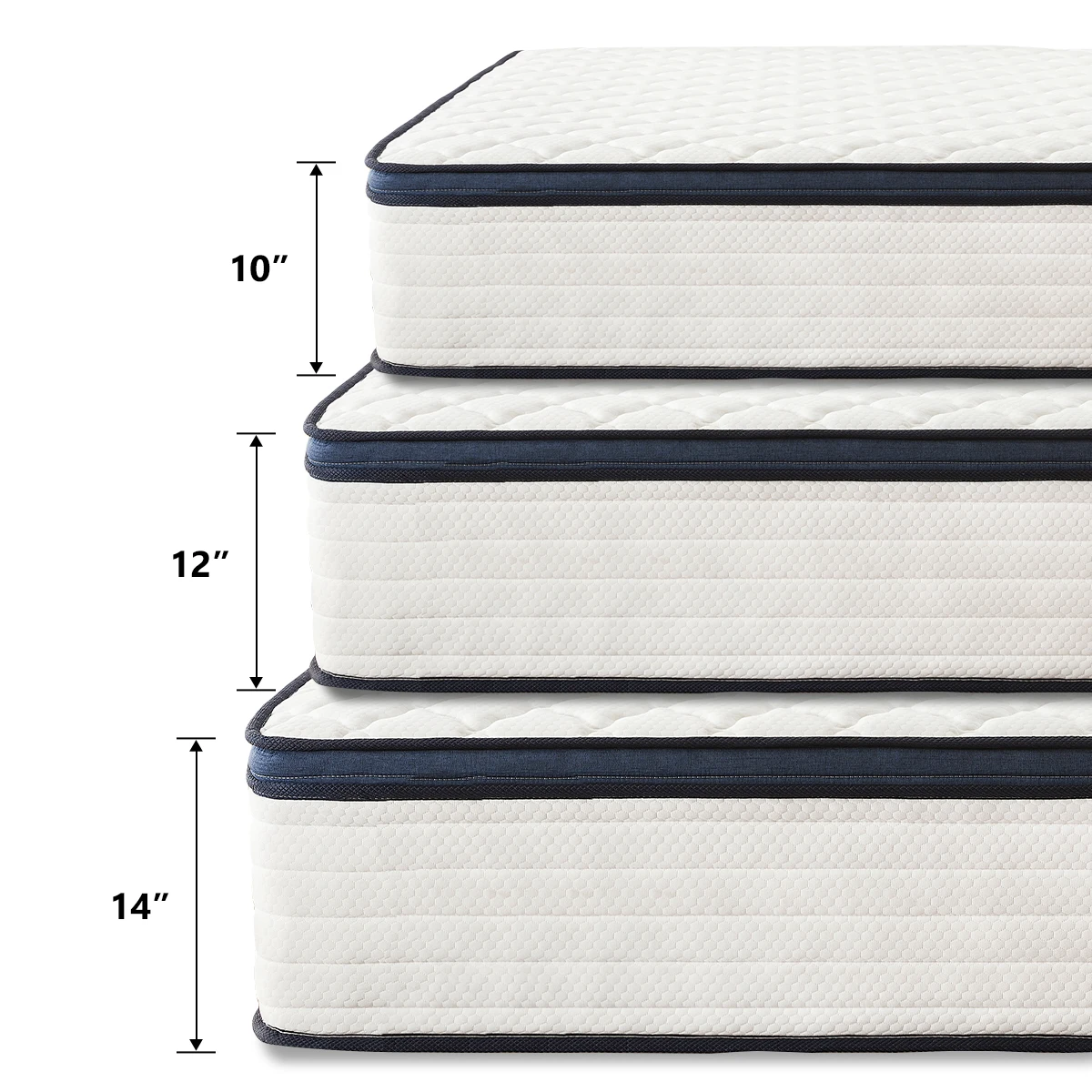 Queen Size Mattress Gel Memory Foam Hybrid Mattress , Pressure Relief, Medium Firm Comfort, Motion Isolation, Mattress in a box