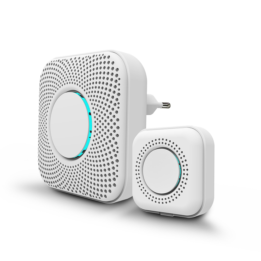 Kit de timbre de puerta inalámbrico para exteriores, timbre con Control remoto para el hogar, cambio de volumen de múltiples tonos de llamada