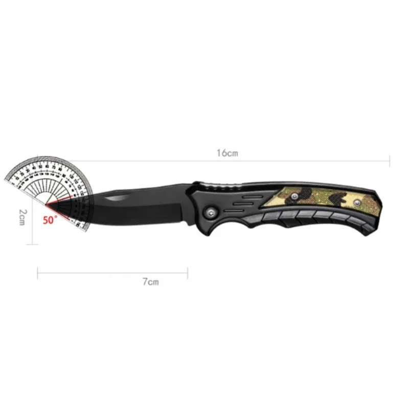 Cuchillo plegable de acero inoxidable, accesorio para barco de pesca, con mango de PP, fácil, novedad de 2024
