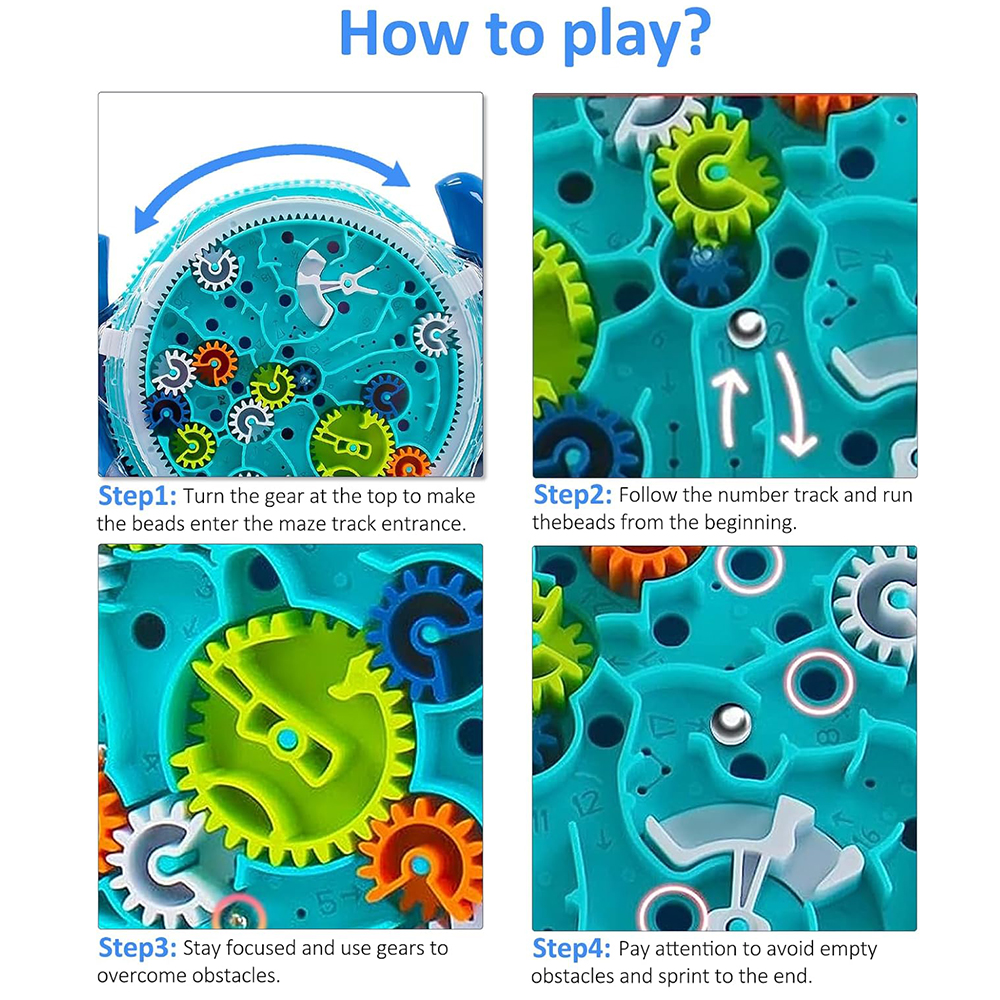 Puzzle 3D créatif, équipement amusant, labyrinthe, disque, boule d'équilibre, labyrinthe, plat de roue, Puzzle IQ, jouet éducatif, cadeau d'anniversaire et de noël