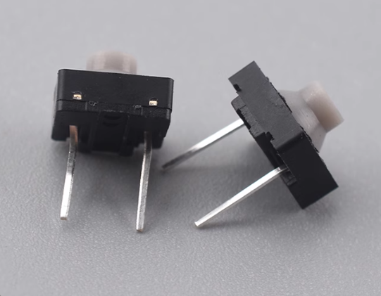 10PCS Touch switch 8*8*5 Pin 5H Silica Gel Silent Button 8*8*5MM Two Feet FeetPin Conductive Silicone Button switch 4pin 8x8x5 m