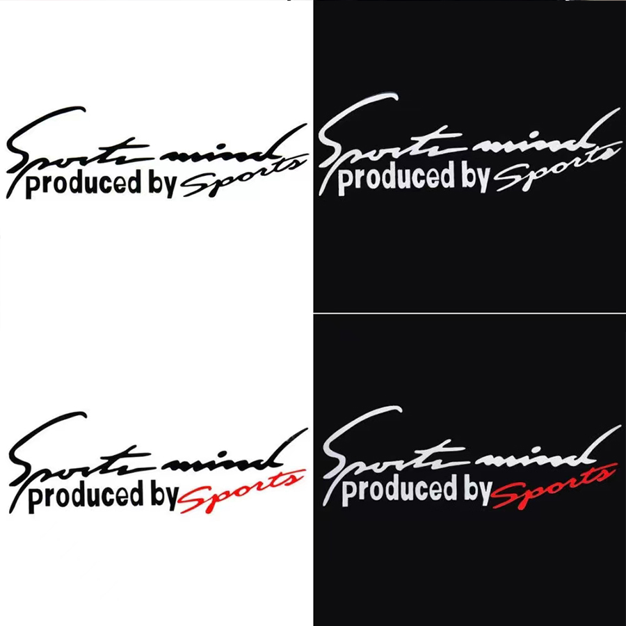 スポーツレターユニバーサル車のステッカーエンブレムバッジデカール自動車ボンネット車のスタイリングベンツアウディトヨタ BMW ベンツ装飾