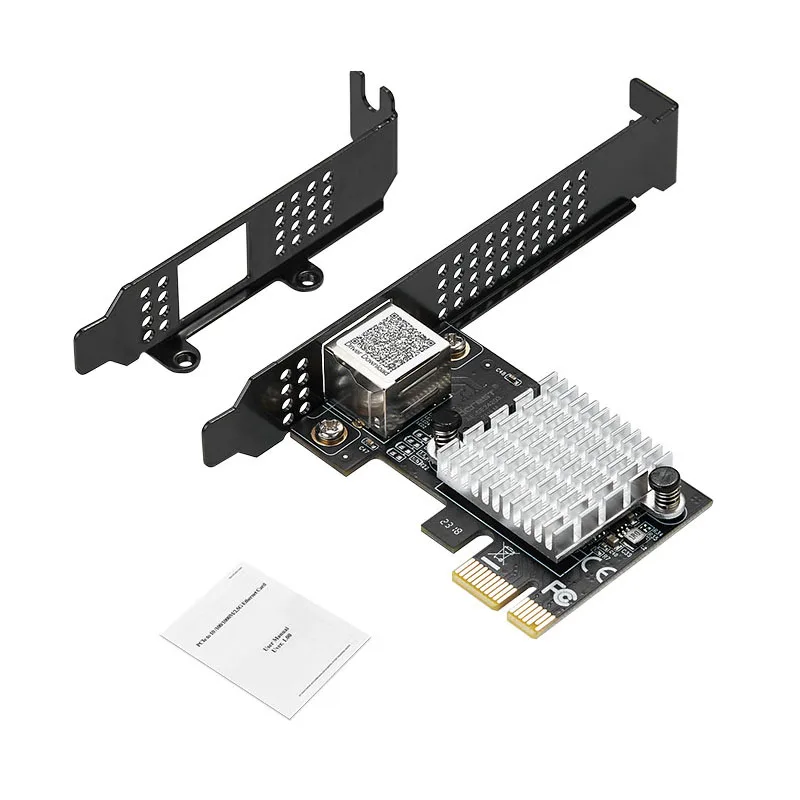 Новая сетевая карта 2,5 ГБ PCI Express X1 Gigabit Ethernet адаптер 1 порт интерфейс RJ45 2500 Мбит/с PCIE LAN Карта RTL8125B чип для ПК