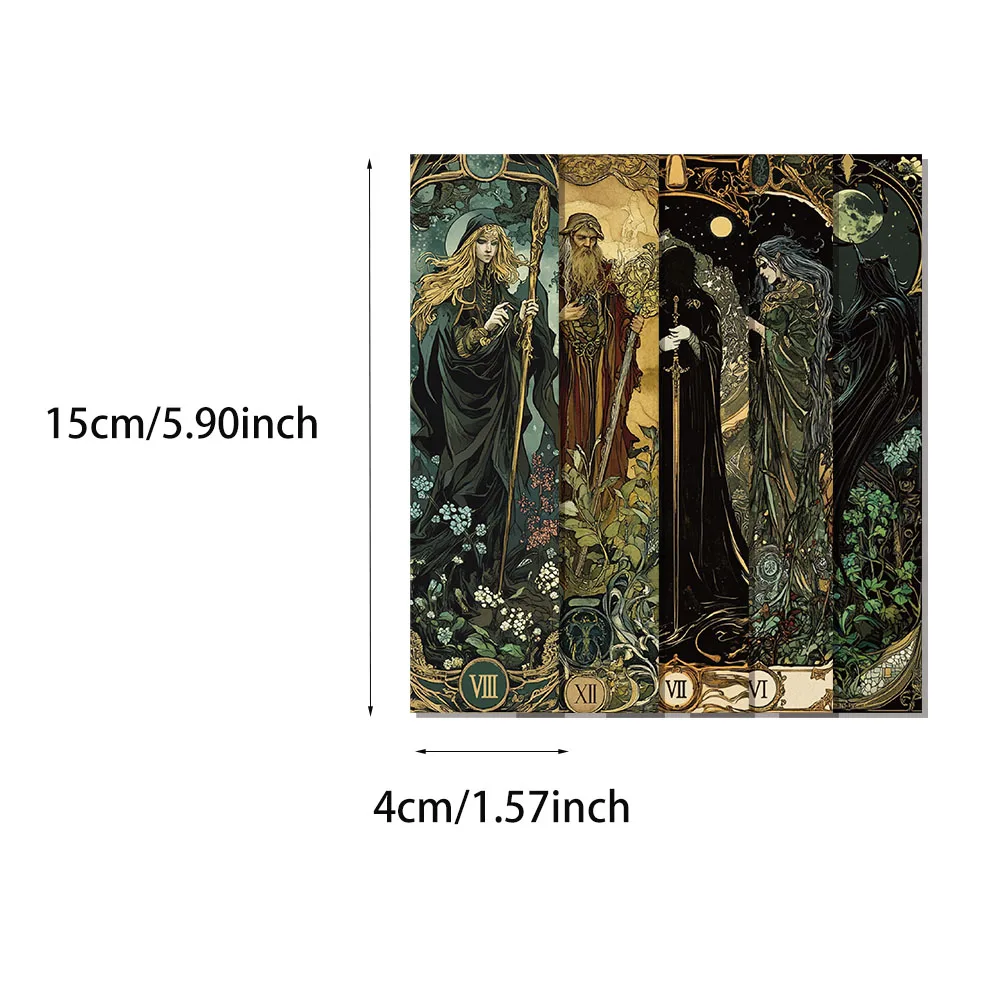 30/60PCS Creative Gothic สไตล์ Dark Wizard บุ๊คมาร์คความงามการ์ด Creative อ่านหนังสือหมวดหมู่ Annotated DIY บุ๊คมาร์ค