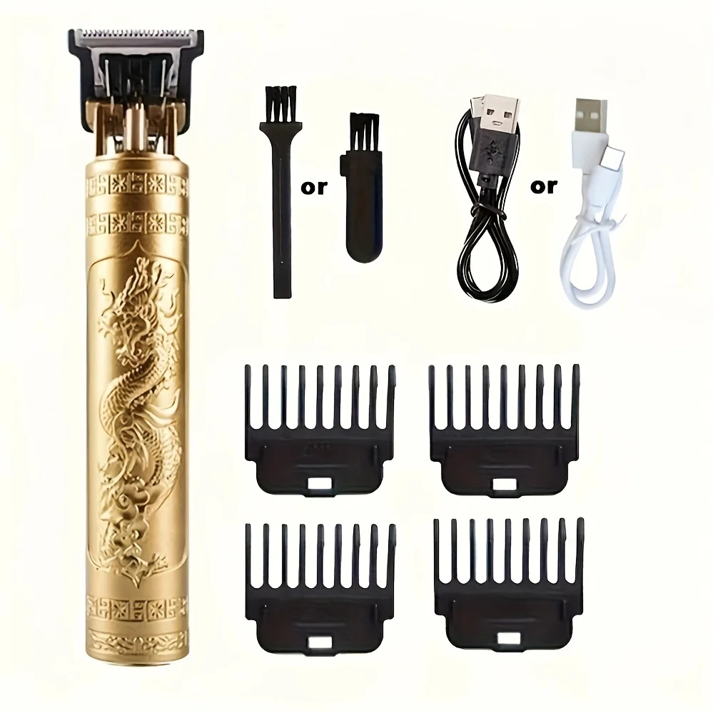 T9 Tagliacapelli Barba Rasatura Corpo Tagliacapelli Tagliacapelli Macchina elettrica Uomo Macchina per taglio di capelli 0mm Barbiere RasoioDragon intagliato