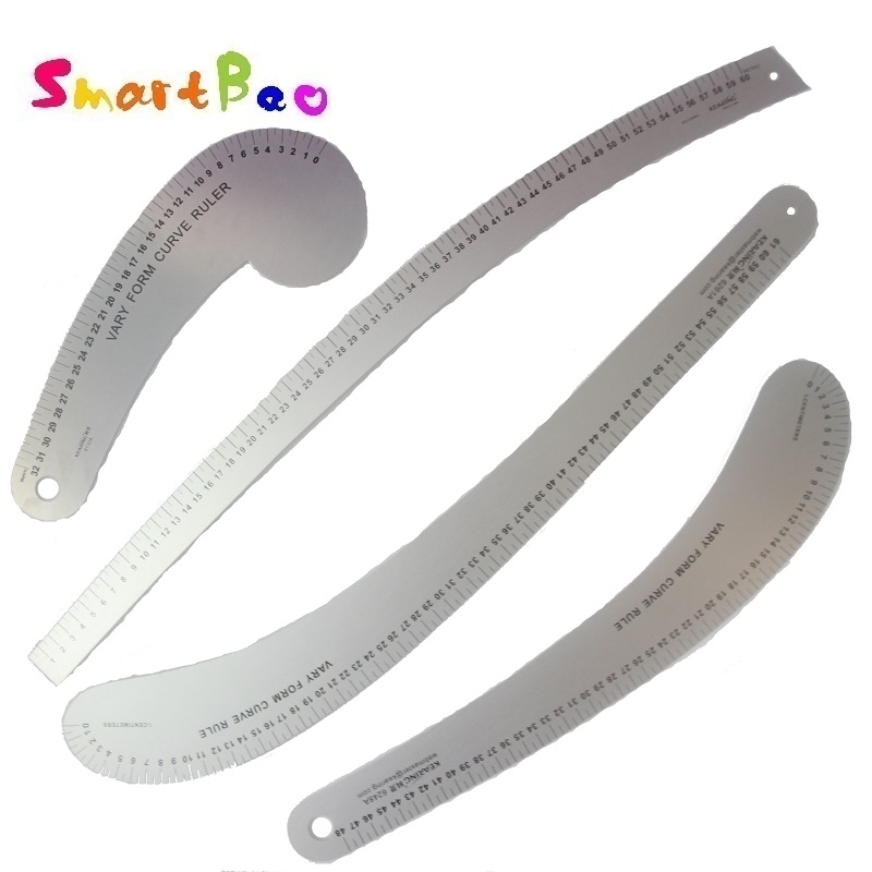 Metall-Näh- und Musterregeln, modisches Schneider-Lineal-Set, Reglas De Patchwork, Schulbedarf