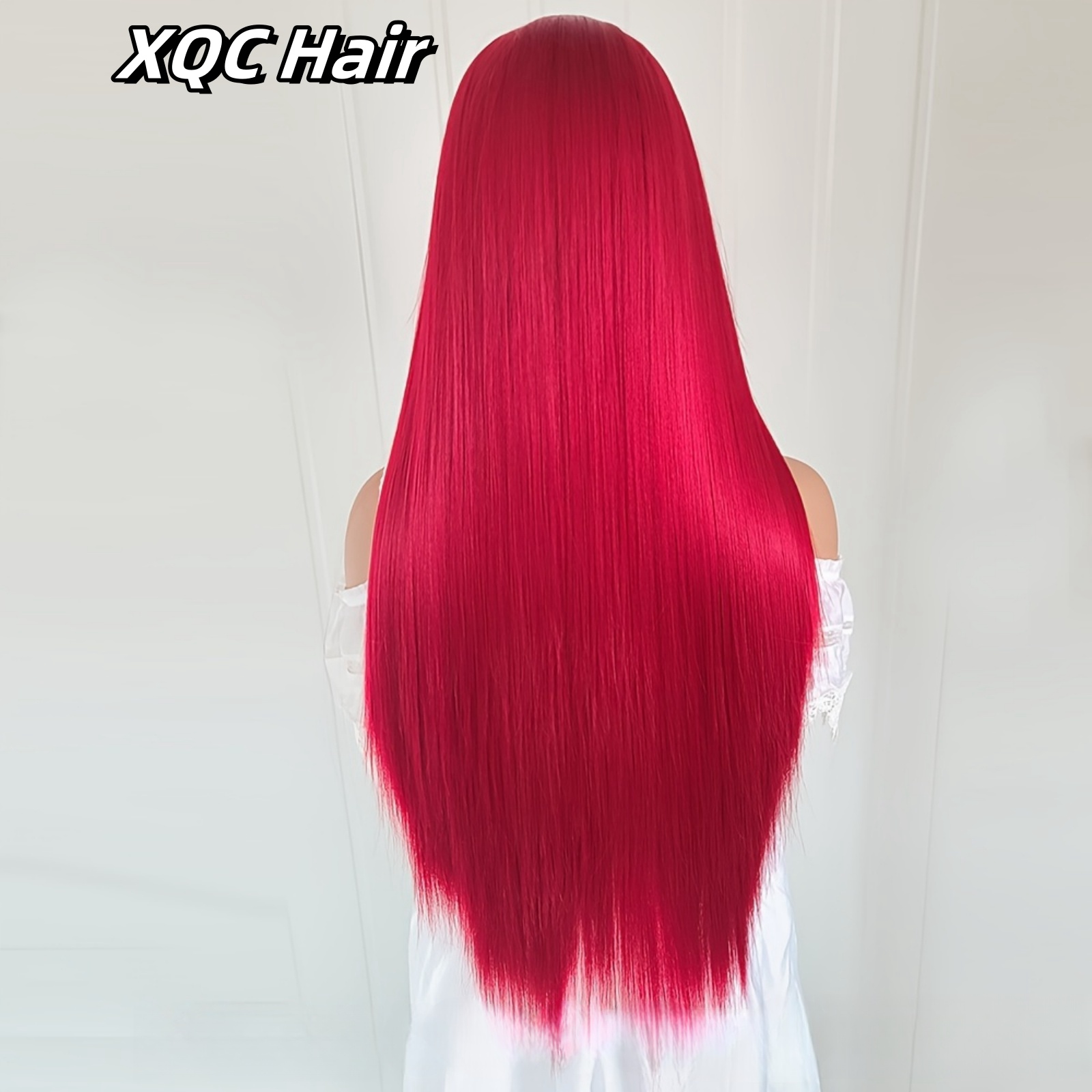 13 × 4 バーガンディレッドウィッグロングストレート合成レースフロントウィッグダークワイン色の髪レースフロントウィッグ女性のためのパーティーコスプレ