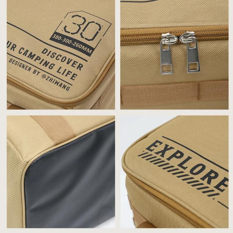 30-42L Tactical Camping Storage Bag - Insulated Folding Box for Picnic, Tableware & Field Equipment Waterproof