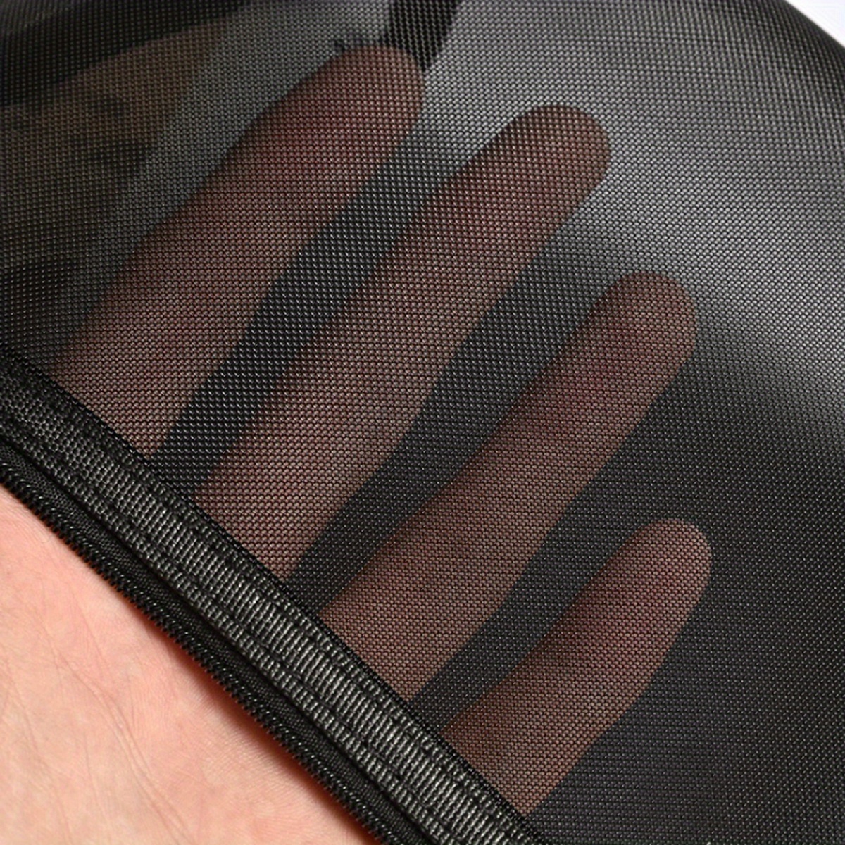 1PC borsa da viaggio per cosmetici in rete nera borsa per trucco con cerniera per le donne borsa da toilette per il lavaggio organizzatore per trucco custodia portatile