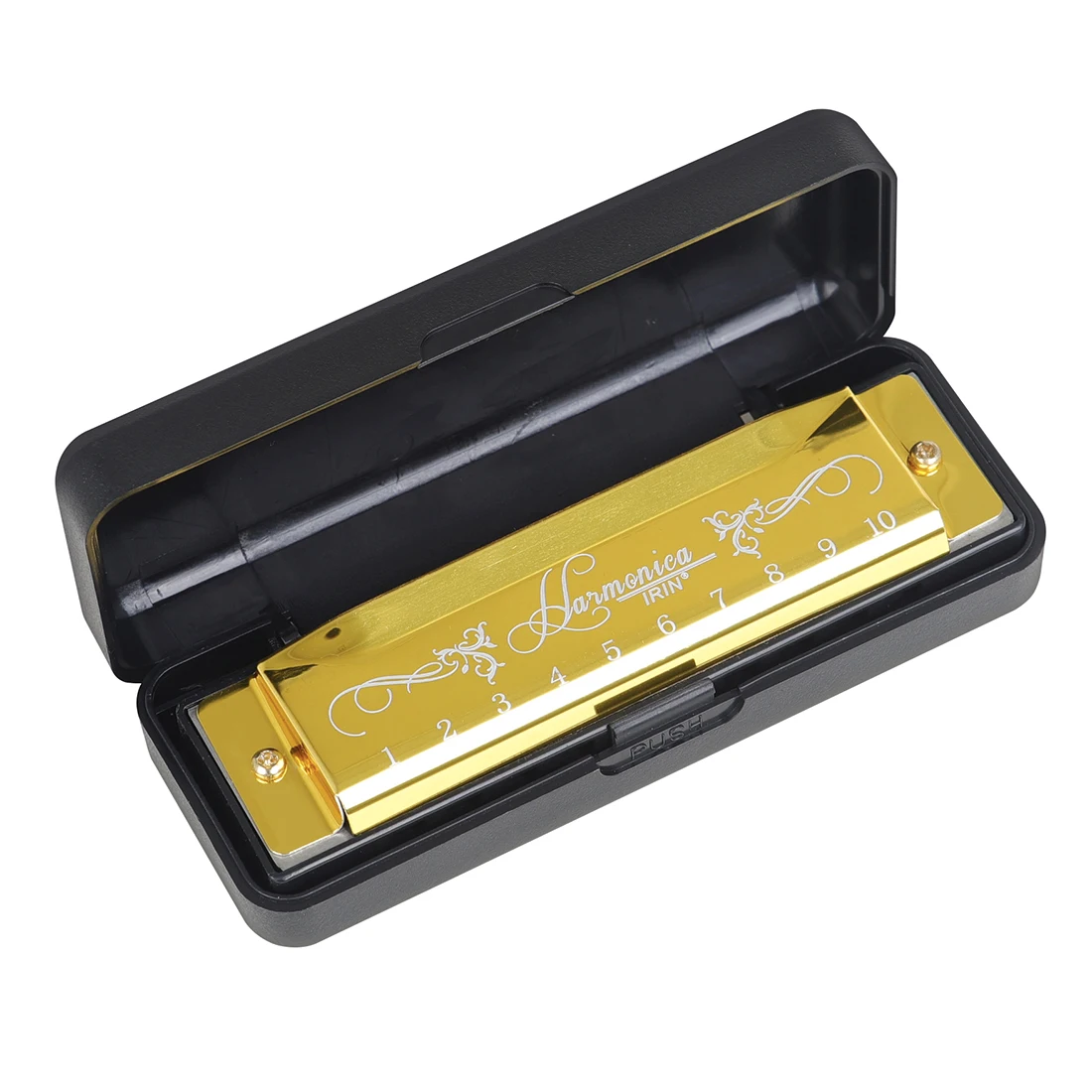 IRIN Mondharmonica Nieuwe 10-gaats 20-tone mondharmonica Veelkleurig C-sleutel Professioneel cadeau met doos voor beginners en kinderpuzzelspeelgoed