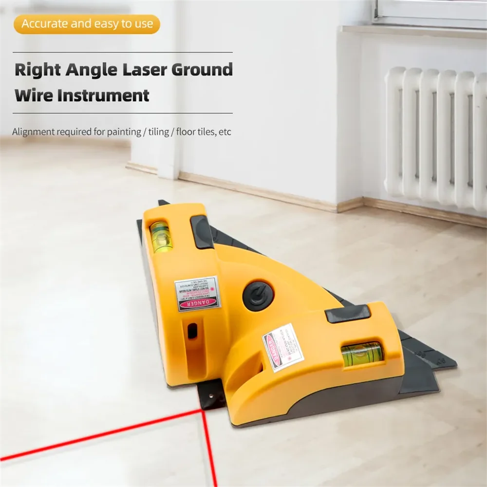 90 ° Infrarot-Laser ebene vertikale horizontale Linien projektion quadratische Boden fliesen ebene Laser genaue Messung
