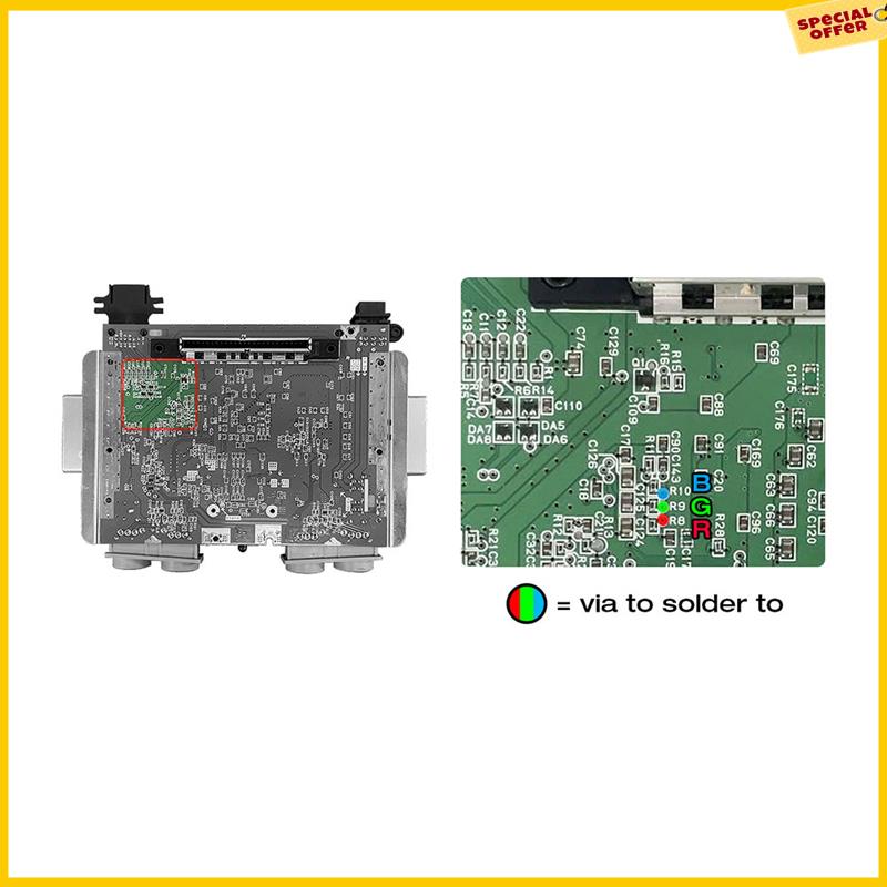 A25P N64 RGB MOD Комплект для консолей N64 NTSC Чип модуля RGB для Nintendo 64 NTSC Модифицированный выходной модуль RGB Прочный