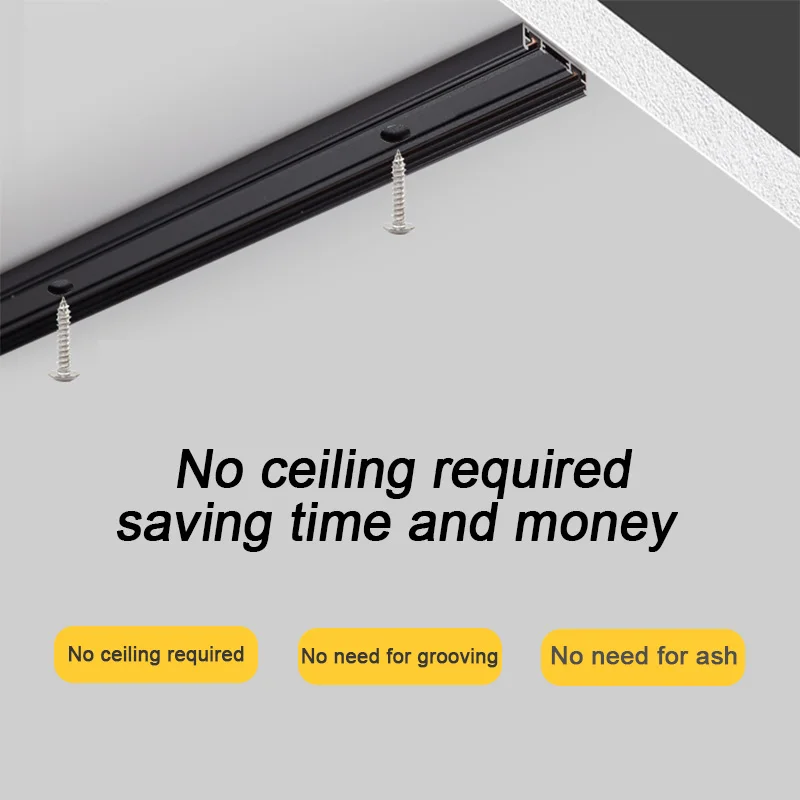 ST1 Series Bề Mặt Siêu Mỏng Từ Tính Theo Dõi Đèn Không Có Tế Bào Cần Chiếu Sáng Độ Cứng Cao Hiện Đại Linh Hoạt Đèn Sống Nhà