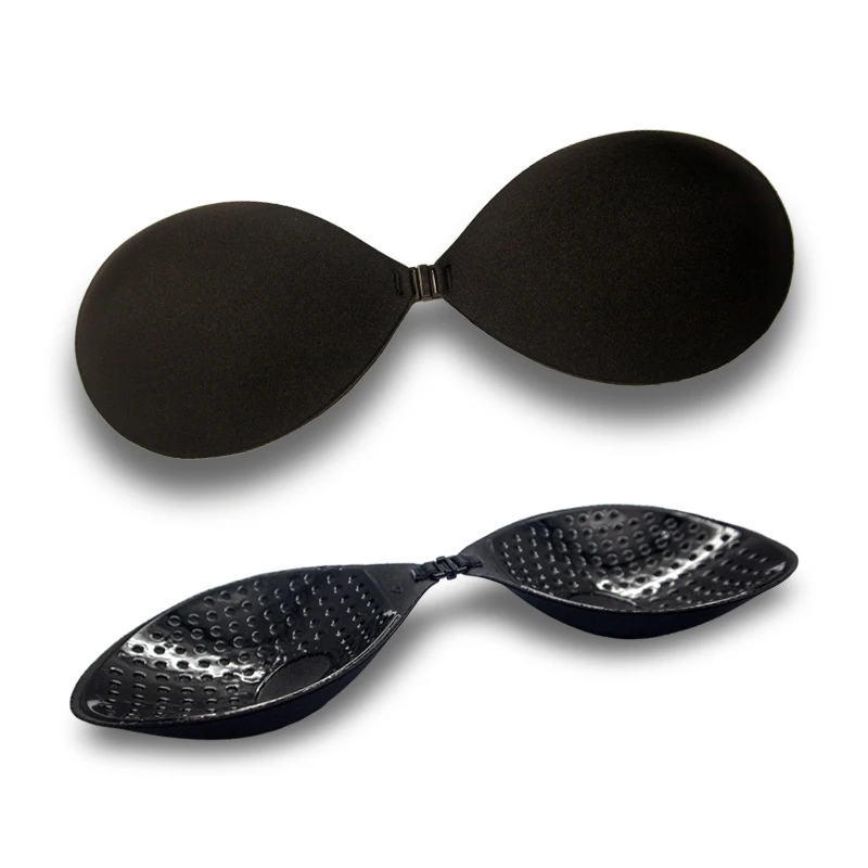 Round cup women's chest patch, front button small chest gathering to make it look larger, thin invisible bra strap wedding patch