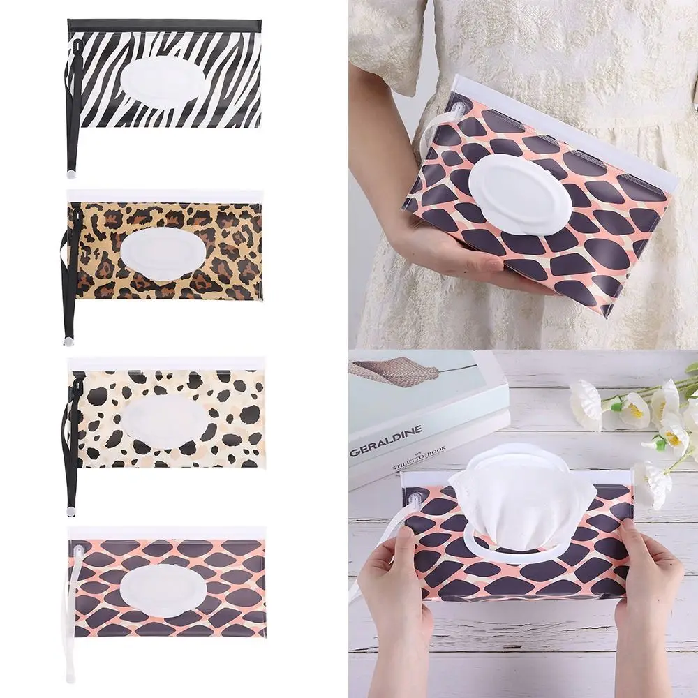 Bonito eva lenços umedecidos saco snap-strap reutilizável toalhetes titular caso recarregável portátil maleta de transporte casa
