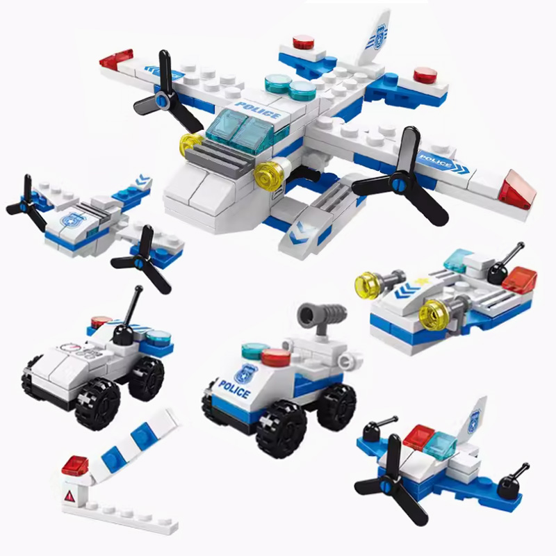 Puzzle dla dzieci klocki montażowe wózki strażackie samochody policyjne ambulances samoloty czołgi chłopcy modele prezentów urodzinowych ozdoby