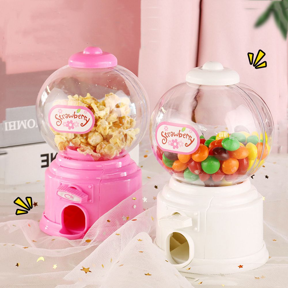 Cute Sweets Mini Candy Machine for Children, Bubble Dispenser, Coin Bank, Money Saving Box, bebê, Natal, aniversário, melhor presente para crianças