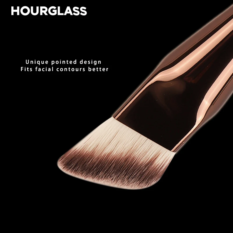 HOURGLASS-brochas para base líquida en ángulo, brocha para crema y base, brocha para colorete, herramienta de maquillaje para Base-022