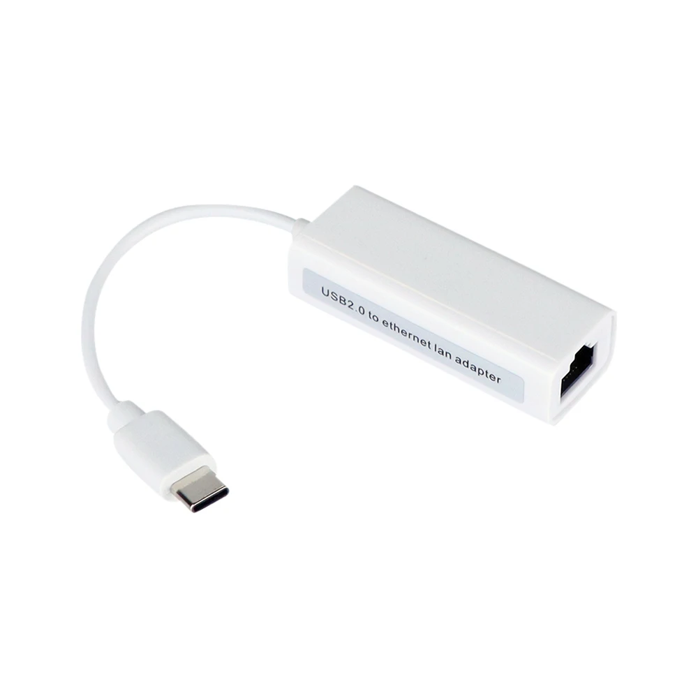 Новый сетевой адаптер Ethernet USB Type-C на RJ45 10/100, проводной Интернет-кабель для Macbook, адаптер для систем Windows