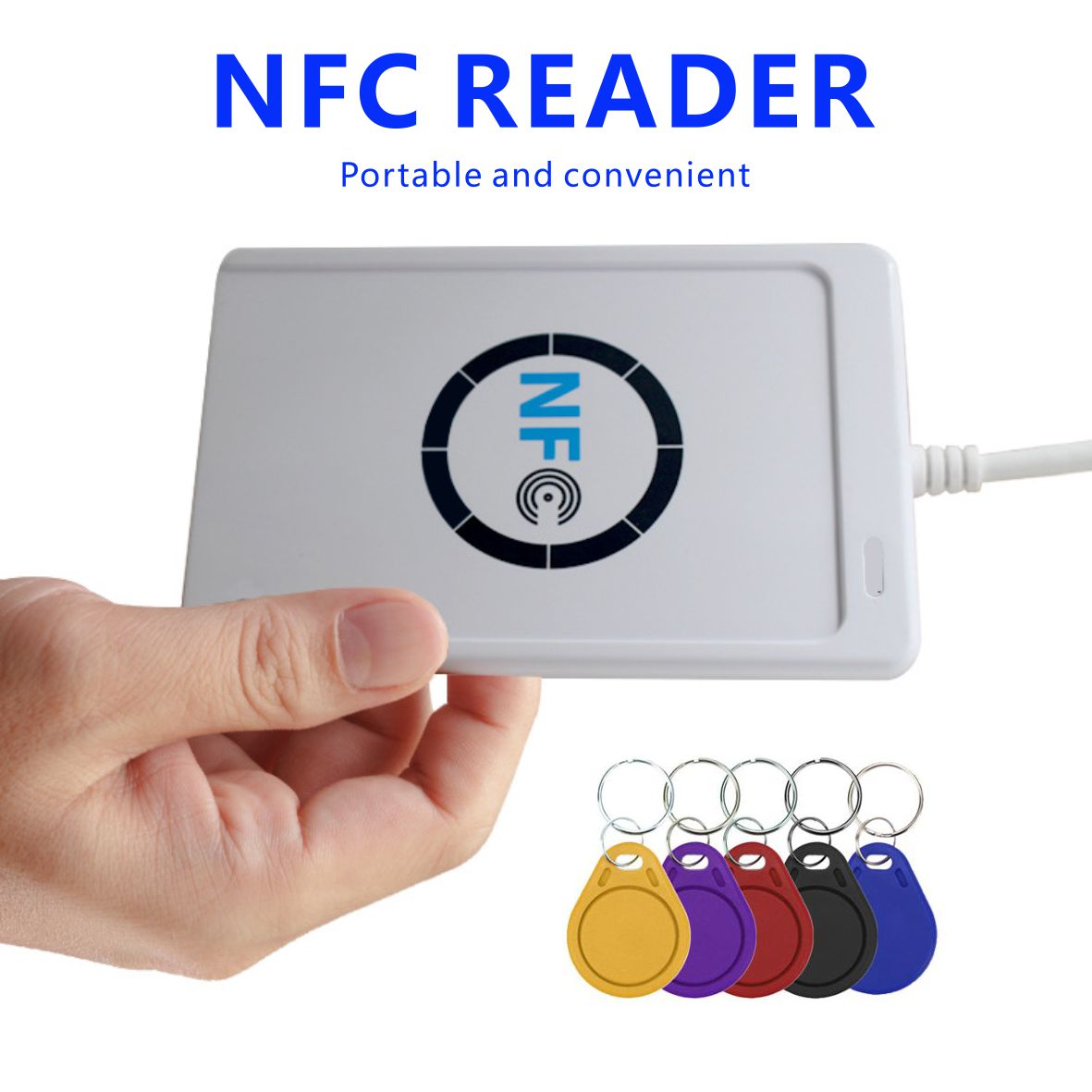 ACR122U RFID IC Smart Card Reader Contactloze Schrijver Copier Duplicator Beschrijfbare Kloon NFC USB S50 13.56 mhz M1 Kaart Copier