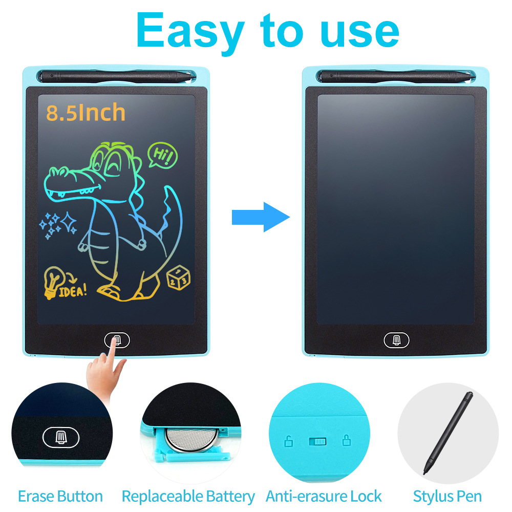 Clearance_tablero de escritura a mano para niños, tablero de dibujo para práctica de Graffiti, limpiaparabrisas pequeño de energía ligera, adecuado para niños y
