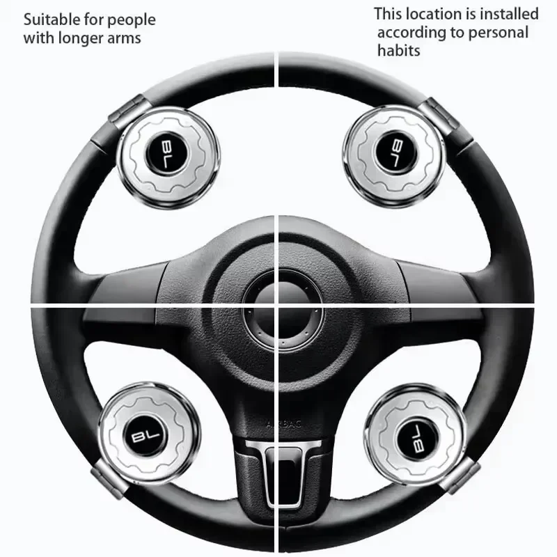 Universele Auto Stuurwiel Booster Spinner Knop 360 Graden Rotatie Bal Handvat voor Auto Semi Truck Heftrucks Auto-onderdelen