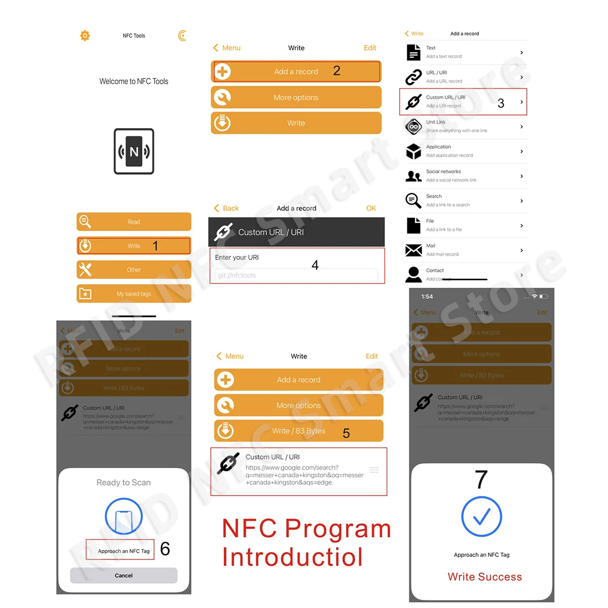 5 tarjetas NFC de Reseñas de Google aumentan sus Reseñas Material de PVC duradero