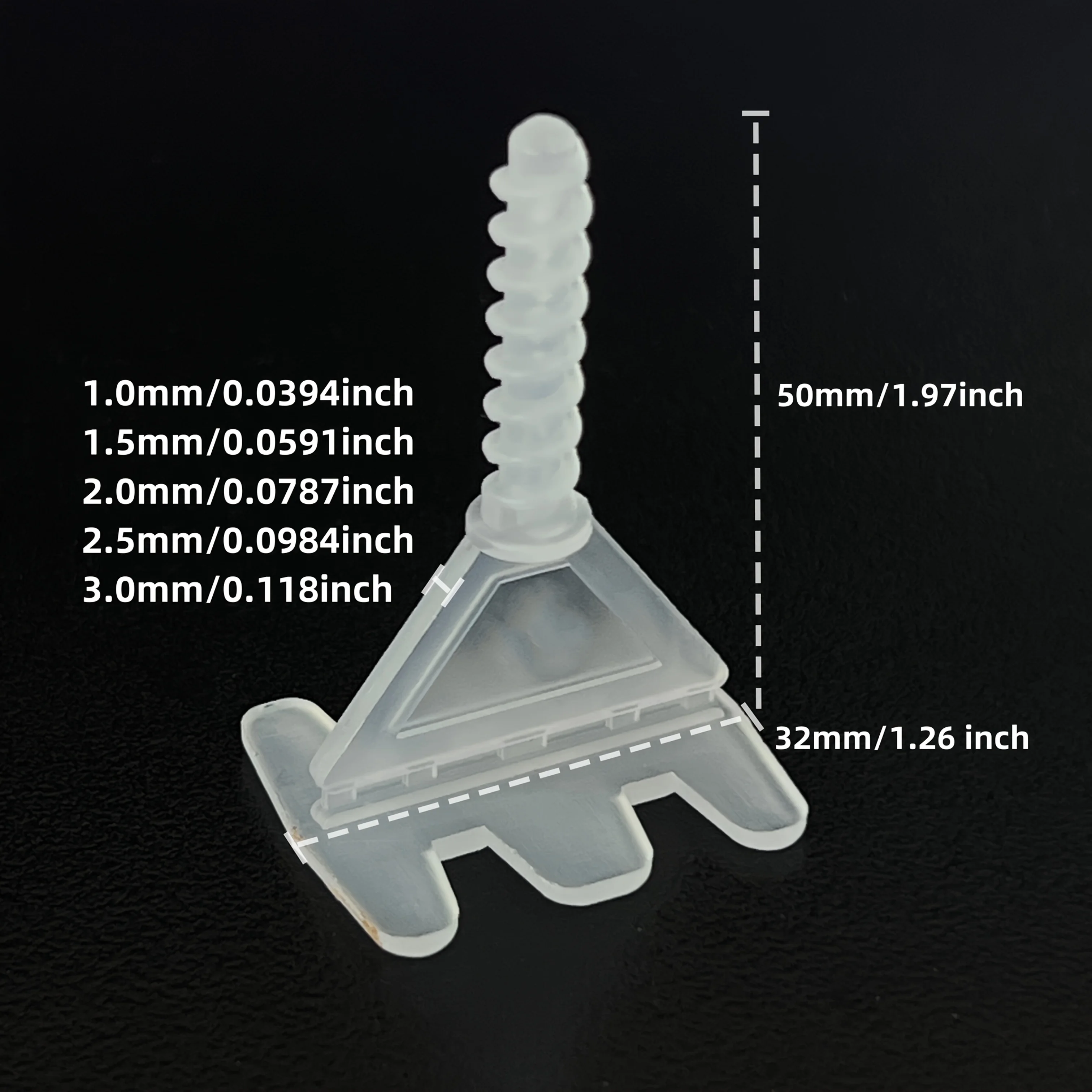 Tile Leveling System Base Plate and Reusable Cover Kit 1-3mm Tile Spacer Leveling System Construction Tool Parts Set