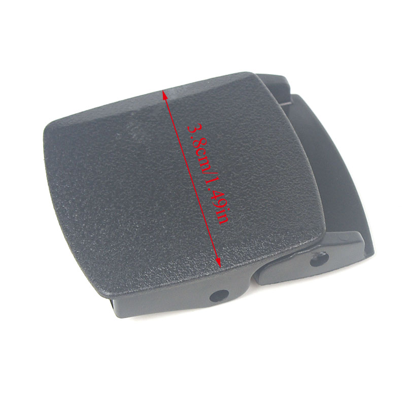 Piastic Side Release Buckle, Mochila Cintos Fivelas, Bagagem Bag Strap, Clip Fastener, Cinto Inserir, Acessórios, 38mm