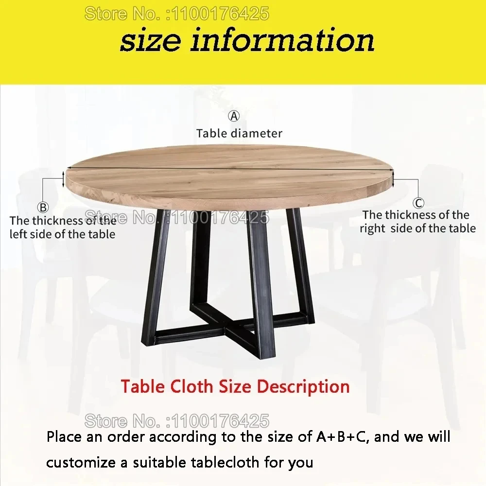 Mandala Round Tableclothes for Dining Table Boho Pattern Fitted Table Protector Cover Elastic Edge Desk Decoration Waterproof
