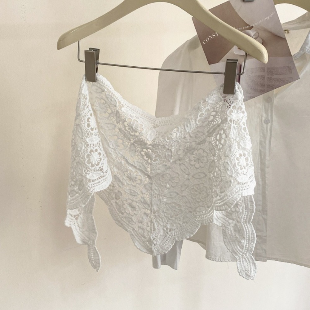 Moda renda guarnição peido cortina fino ajuste bonito hip cortina oco y2k mini saia verão