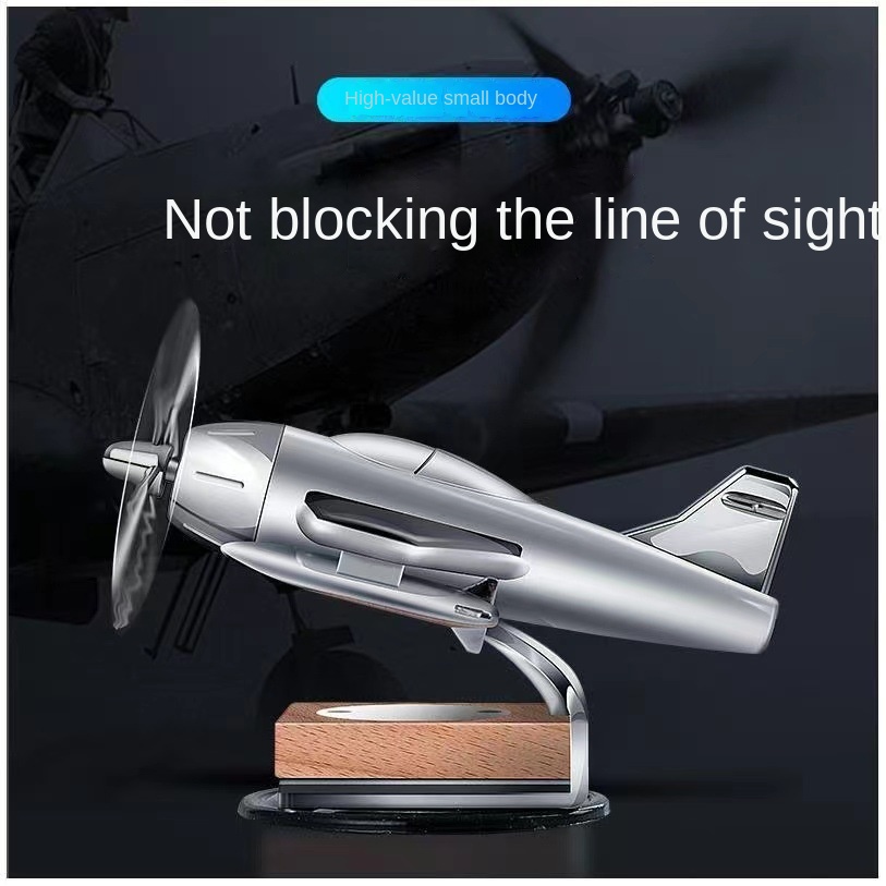 Solar Aircraft Car Perfume Ornament Car Solid Aromatherapy Car Decoration Light Fragrance Products