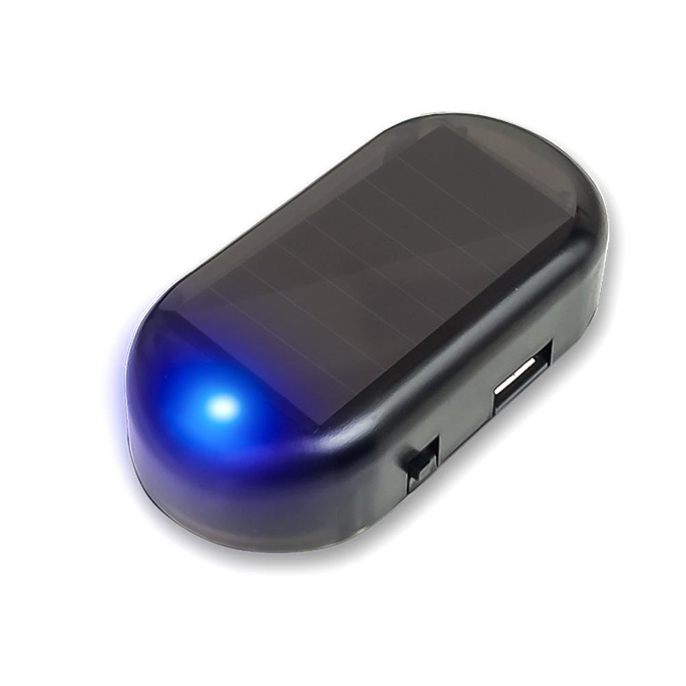 Car Fake Security Light Solar Powered Universal Warning LED Light Alarm Lamp Anti-Theft Caution Strobe Signal Security System