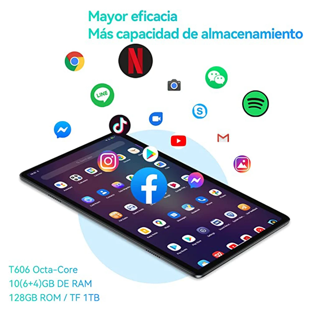 Blackview Tab 7 Pro Tablet Android 12 10,1 Zoll Touch Dual 4G LTE + 5G WiFi 10 GB + 128 GB 13 MP + 8 MP 1920 * 1200 6580 mAh Octa-Core