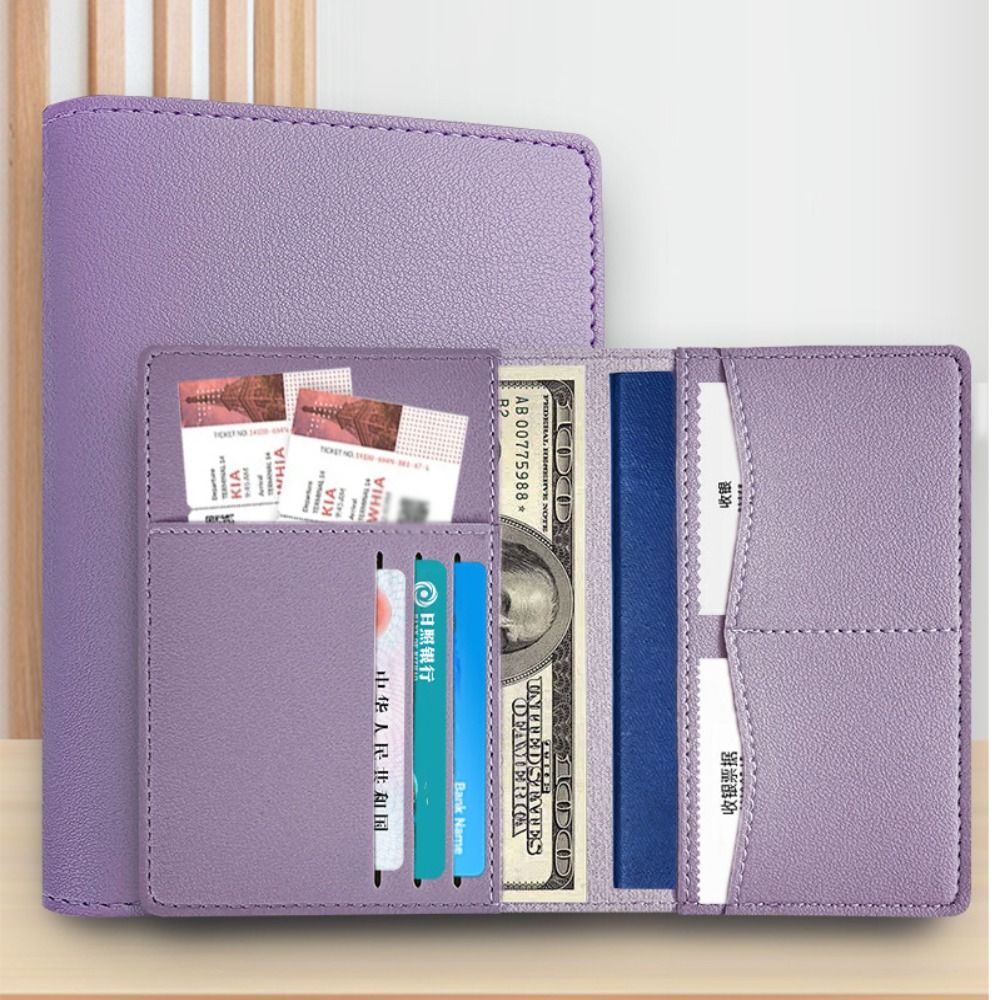 PU Viagem Passaporte Capa, Business Ticket Holder, Passaporte Caso, Vários Slots Para Cartão, Passaporte Bag, Viagem Acessórios