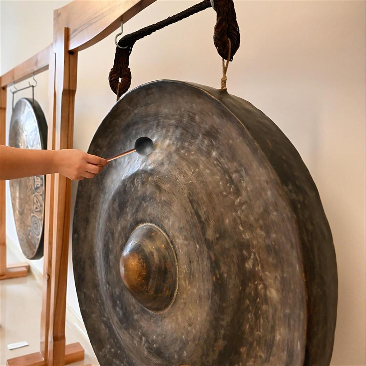 BAAU 1PC シリコーン素材クジラサウンドマレットスピリチュアルヒーリングサウンド用ゴング演奏用 S