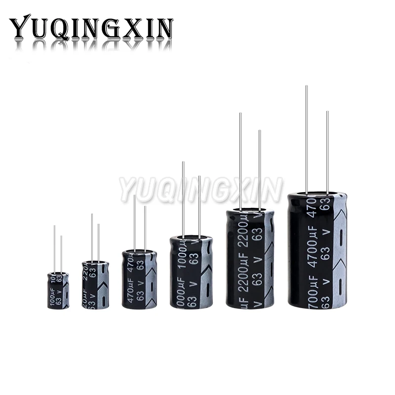 Condensador electrolítico de aluminio 10V 16V 25V 35V 50V 400V 450V 470UF 100UF 220UF 330UF 470UF 680UF 1000UF 47UF 10UF 22UF 0,47UF