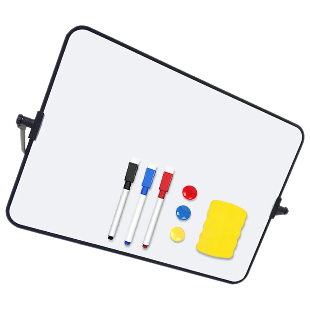 1 set A4 Portable Whiteboard Set Dry Erase Board Office Writing Drawing Board Child Teaching Board Marker Bulletin Board Desktop