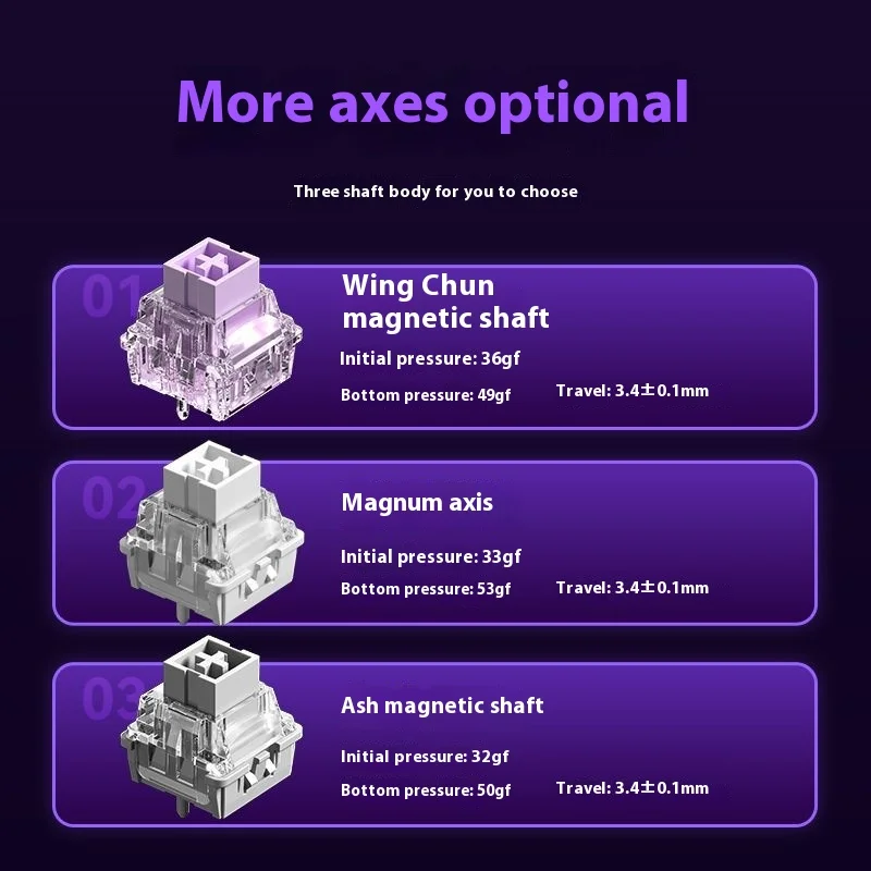 AULA WIN60 WIN68 HE MAX mechanical keyboard magnetic switch 8k polling rate RGB 0dead zone e-sports customizable gaming keyboard