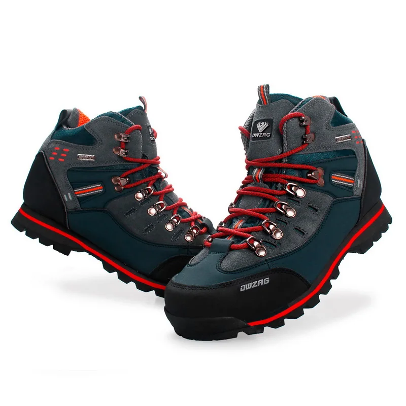 Echtes Leder männer Wanderschuhe Männer High-top Wasserdichte Berg Turnschuhe Outdoor Klettern Sport Schuhe Männliche Off-road stiefel