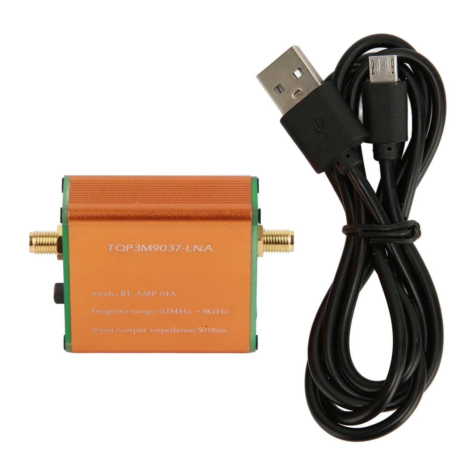 Amplificador RF 0,1 MHz-6 GHz amplificador de bajo ruido de banda completa profesional 20dB módulo preamplificador de potencia RF LNA de alta ganancia
