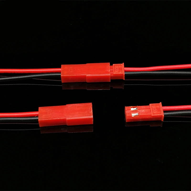 10 ペア 22 AWG JST プラグコネクタ 2 ピンオスメスプラグコネクタケーブルワイヤー LED ランプストリップ RC おもちゃバッテリーアダプター 10 センチメートル