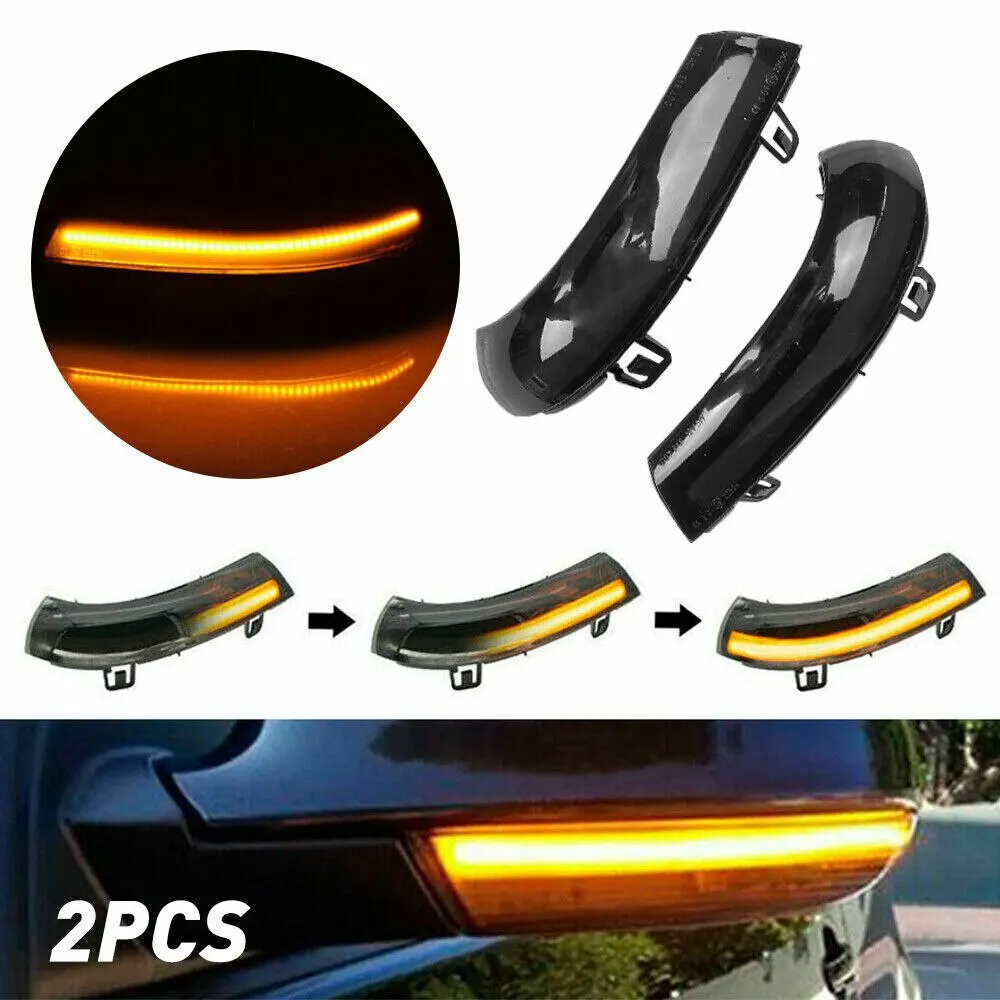 Dinâmica LED Turn Signal Espelho Luz Indicadora, pisca-pisca para VW GOLF 5, GTI, V, MK5, Jetta, Passat, B5.5, B6, Sharan, Superb, B5, EOS, 2pcs