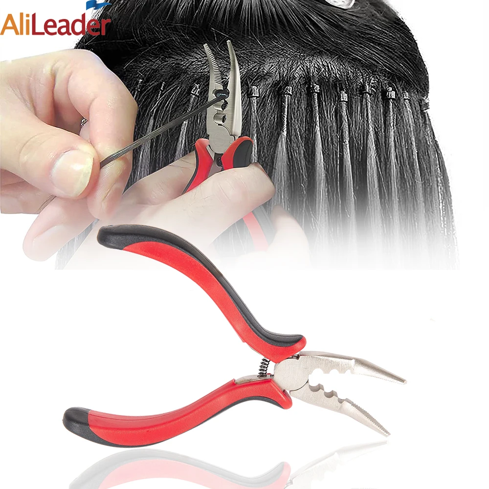 Alicates de punta curva para extensiones de cabello, herramientas profesionales para extensiones de cabello en forma de C, pinzas para extensiones de cabello, pinzas para quitar cápsulas
