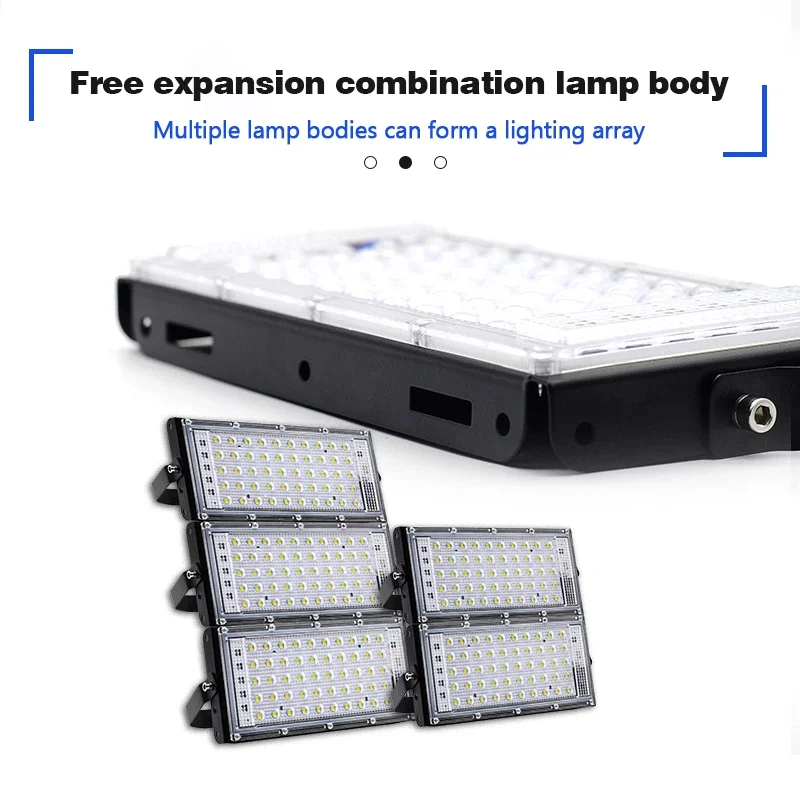 Luz de inundación Led 50W 100W 200W IP65 impermeable LED220V reflector para exteriores Reflector LED lámpara de calle luces de inundación de pared