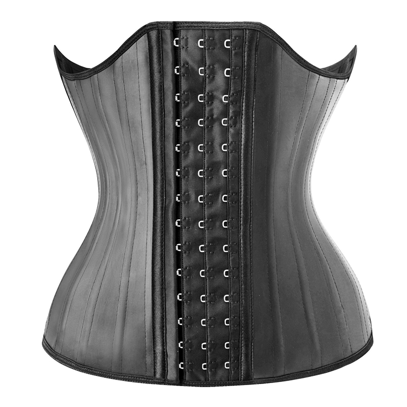 25 corsé Ceñidor de cintura de látex Natural de hueso de sujeción de acero, cinturón recortador, ropa moldeadora ajustable, soporte para busto, moldeador de cuerpo