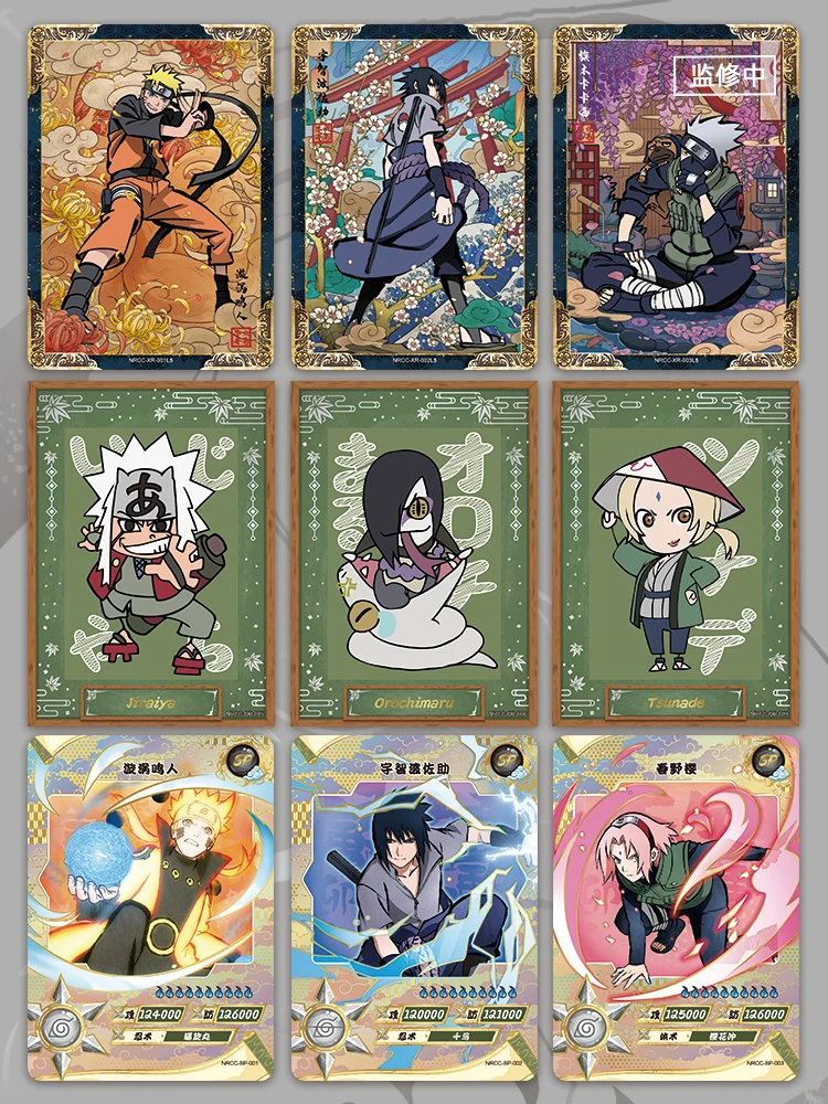 Juego completo de tarjetas Naruto T2w5 CRSR, KAYOU Out-Of-Print, raras, altamente valoradas, colección completa de tarjetas de colección, tarjeta periférica